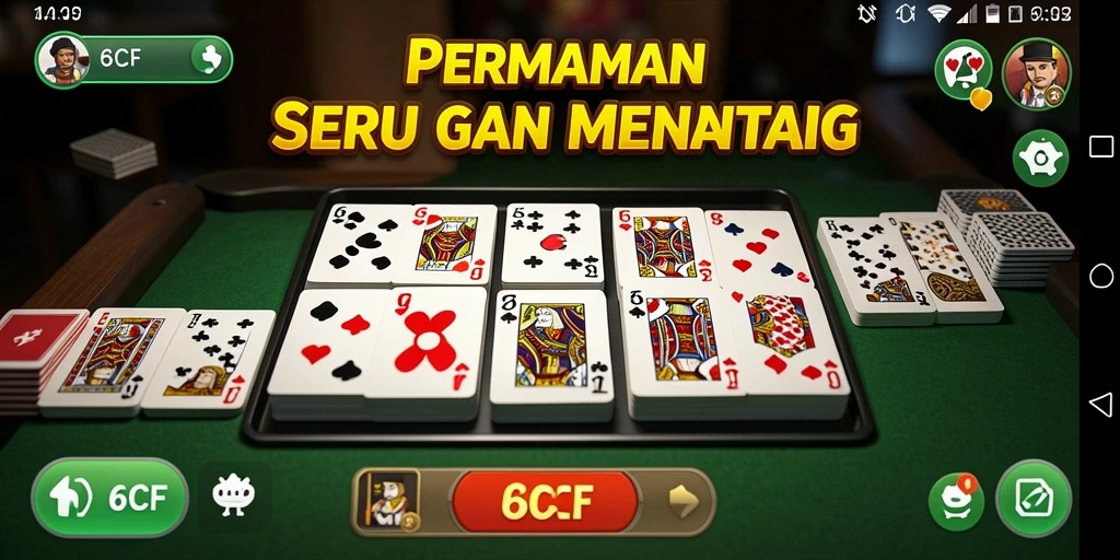 Tampilan gameplay menarik dari 6CF dengan grafik yang menyenangkan.