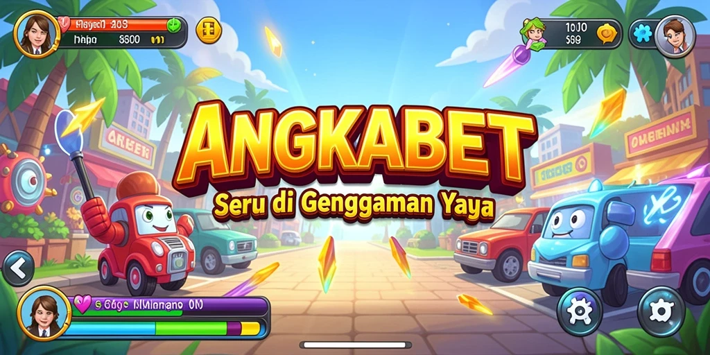 Screenshot menunjukkan aksi seru gameplay Arcade ANGKABET.
