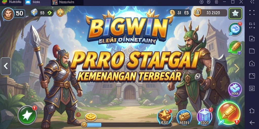 Screenshot menunjukkan aksi seru dalam strategi permainan BIGWIN.