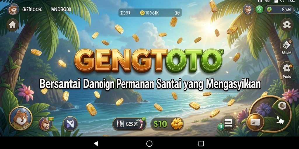 Tampilan gameplay GENGTOTO yang cerah dan menarik.