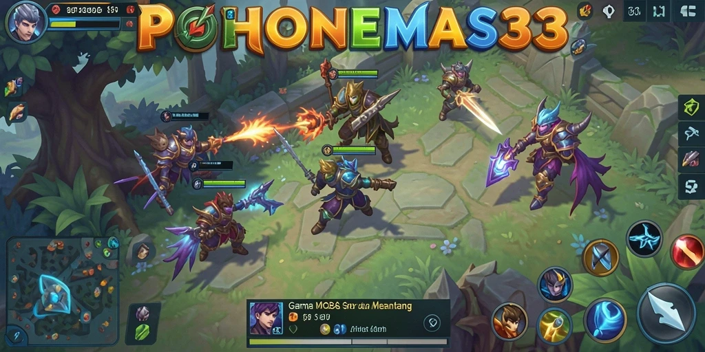 Tampilan gameplay menarik dari POHONEMAS33 dengan aksi seru.