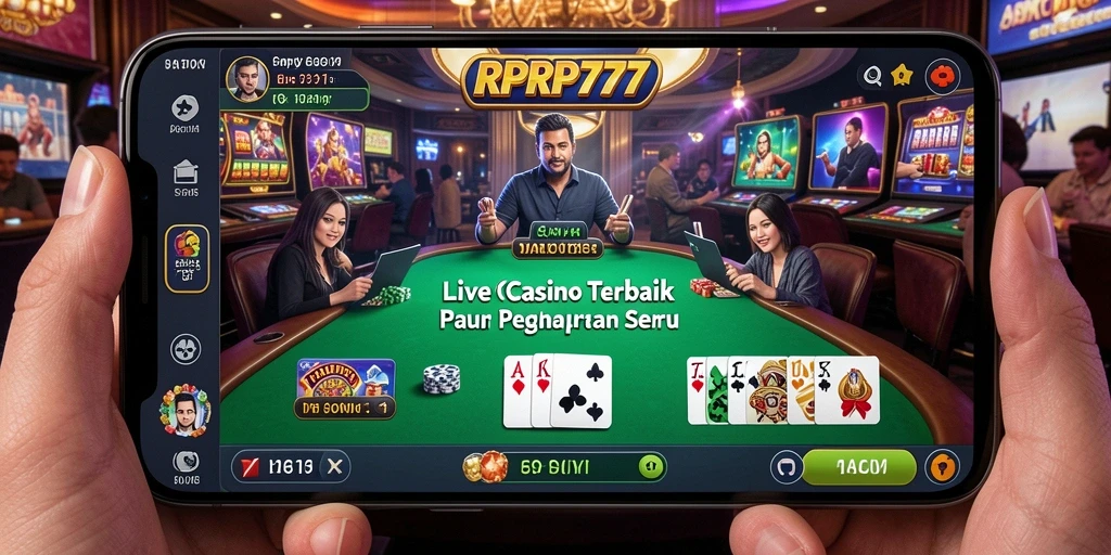 Tampilan gameplay RPRP777 yang mengesankan dalam permainan Live Casino.