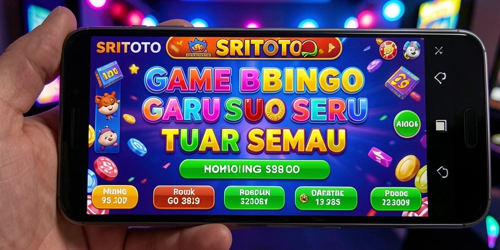 Tampilan menarik dari gameplay Bingo SRITOTO yang seru.