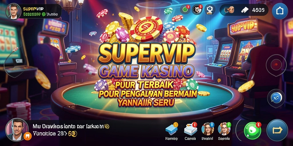 Screenshot gameplay SUPERVIP menampilkan slot menarik yang penuh warna.